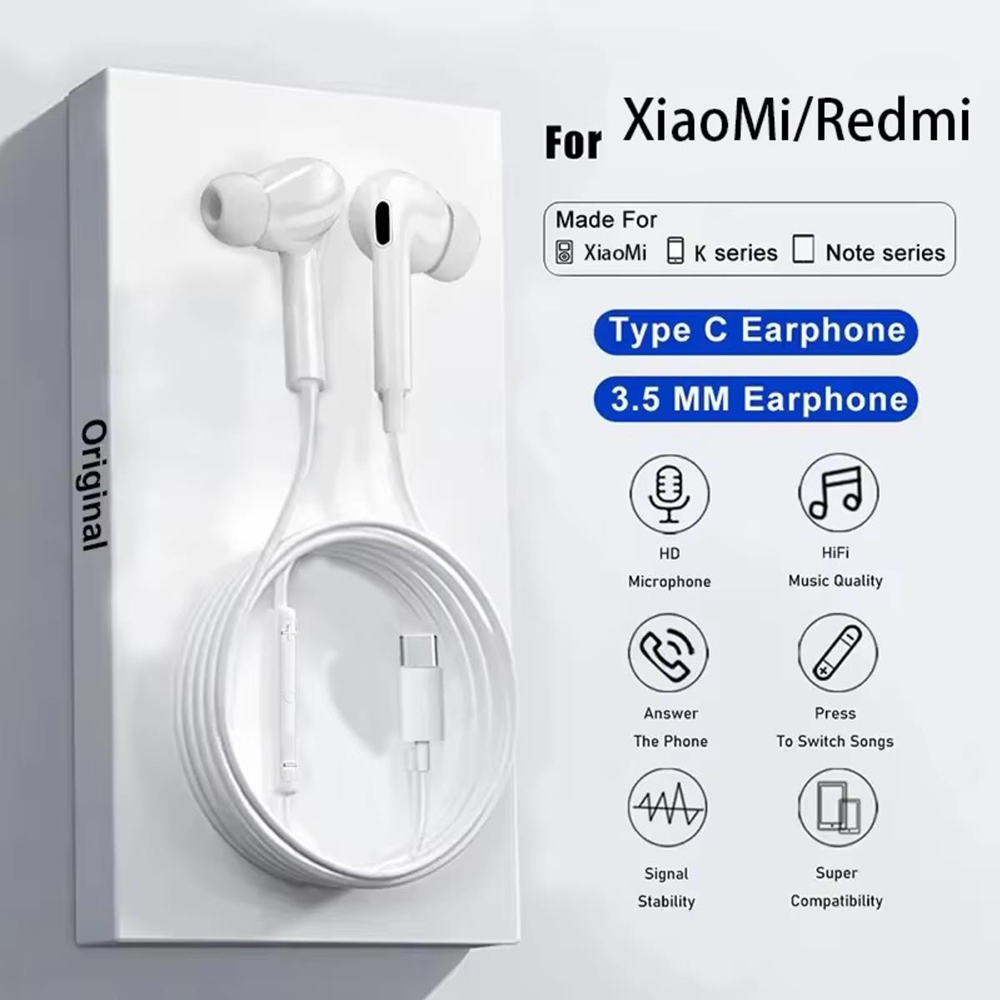 Xiaomi Gaming Accessories - Original Type C Wired Earbuds Headphones