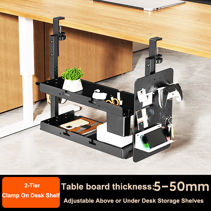 Gaming Home Accessories - Clamp-on 14 inch Above Below Desk