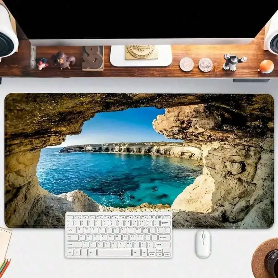 Blue Ocean Mouse Pad Summer Be - Gaming Accessories Gifts For Men 评论和价格
