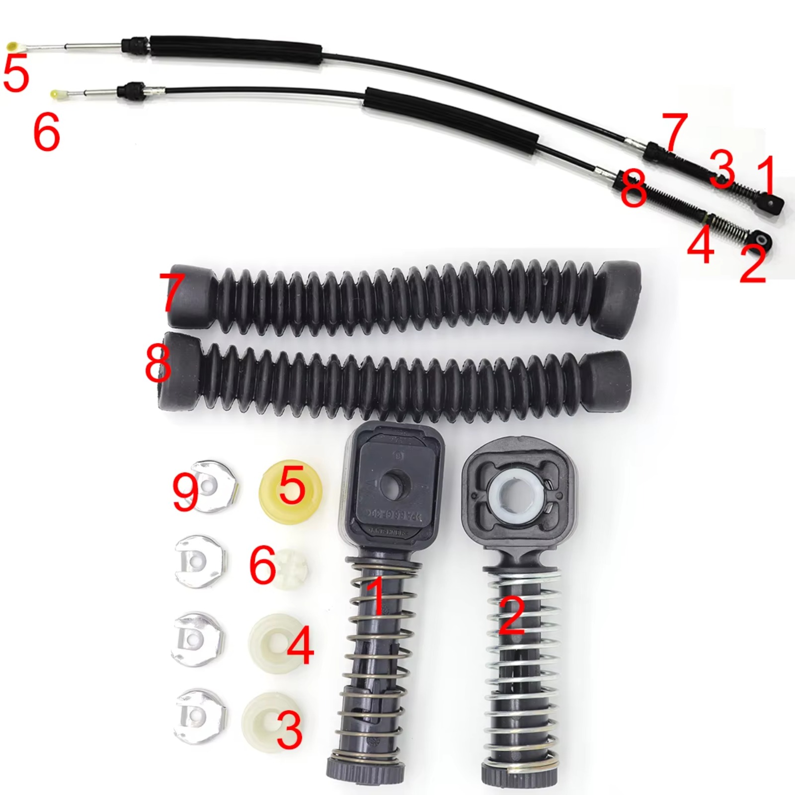 Manual Gear Shift Selector Lev - Sleeved Cable Kit 评论和价格