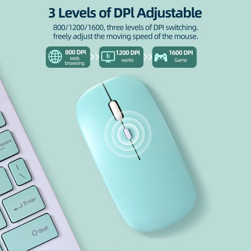 Bluetooth Wireless Mouse Silen - Gaming Accessories Ipad 评论和价格