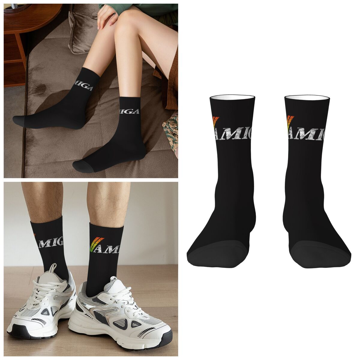 Amiga Gaming Socks Harajuku Sw - Youtube Gaming Accessories 评论和价格