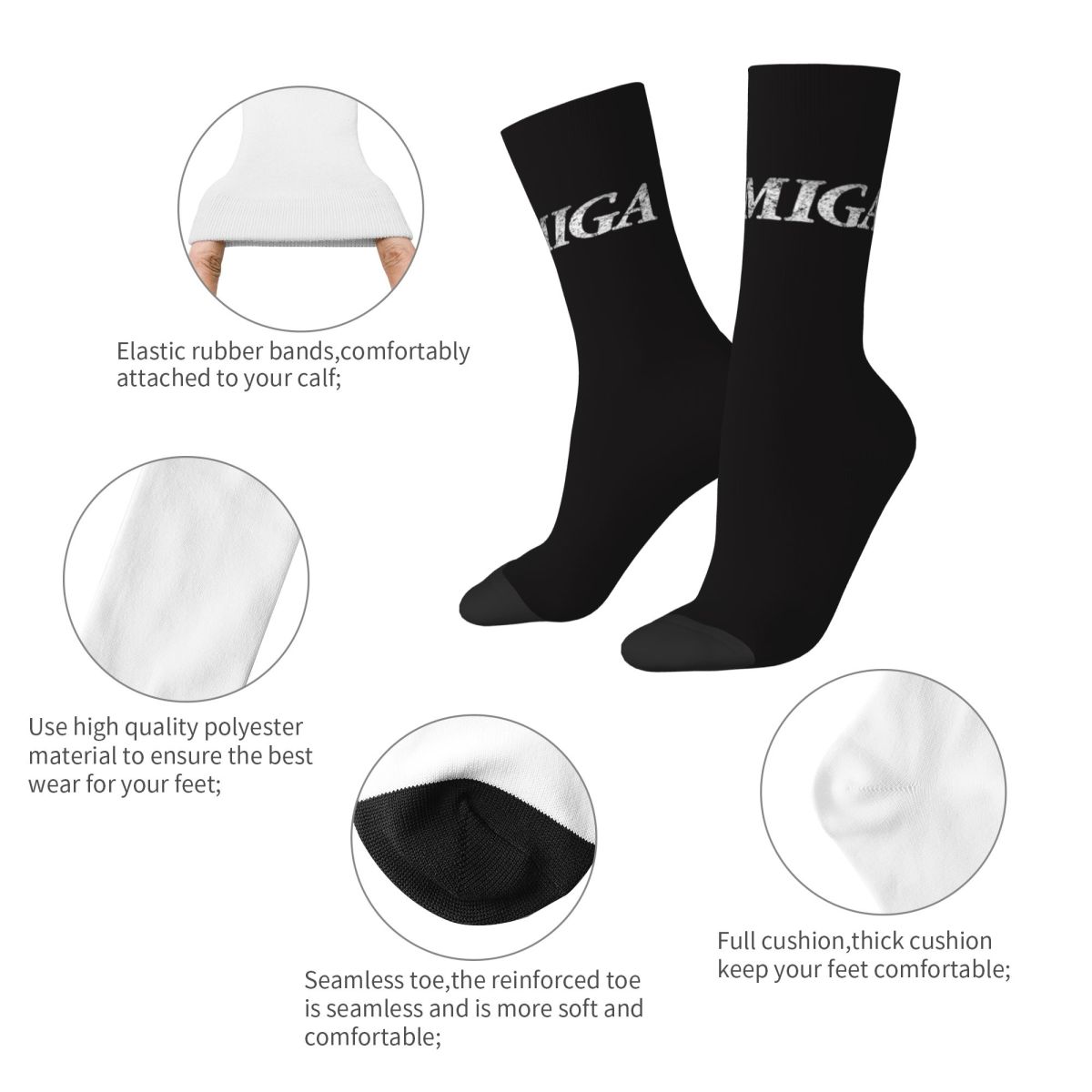 Amiga Gaming Socks Harajuku Sw - Youtube Gaming Accessories 评论和价格