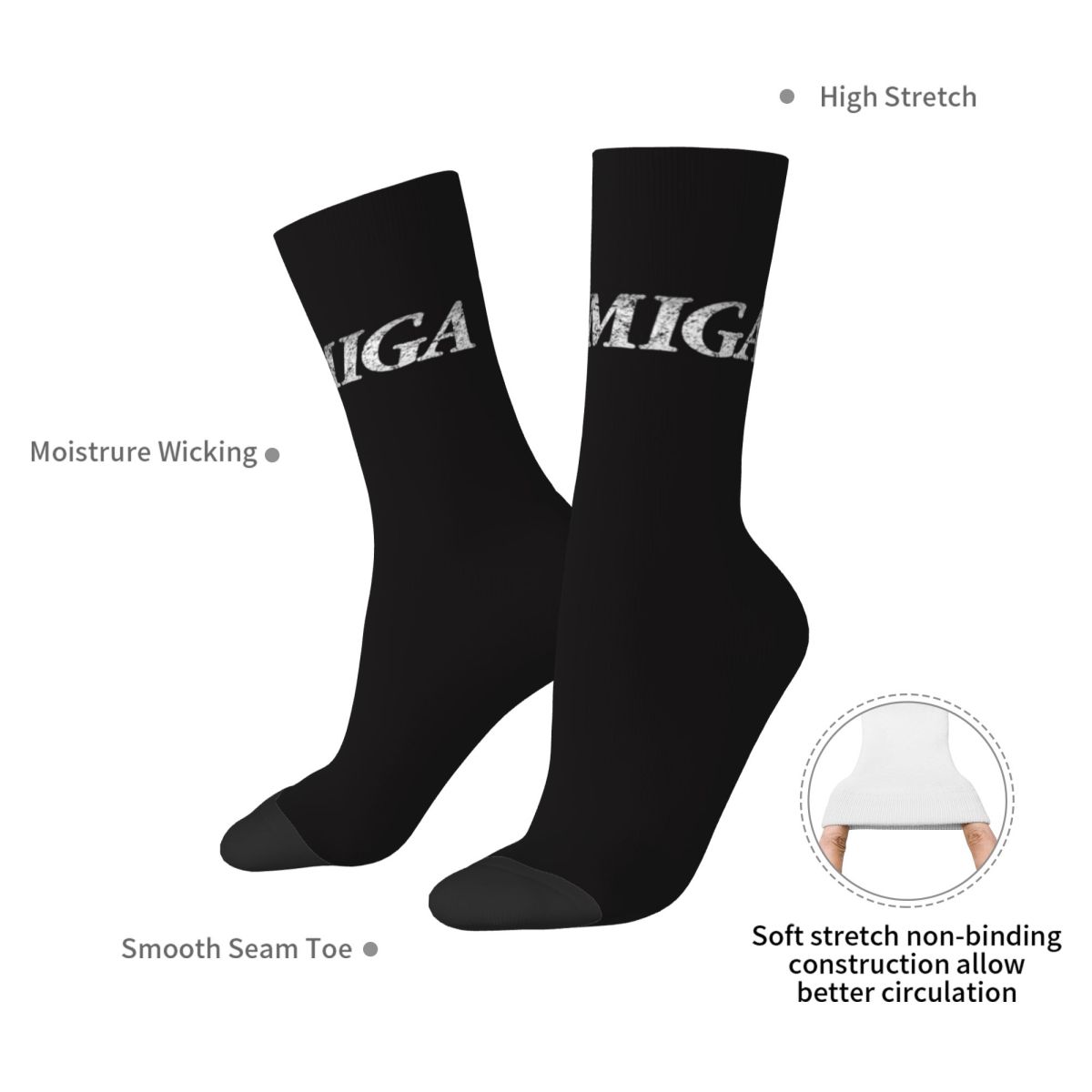 Amiga Gaming Socks Harajuku Sw - Youtube Gaming Accessories 评论和价格