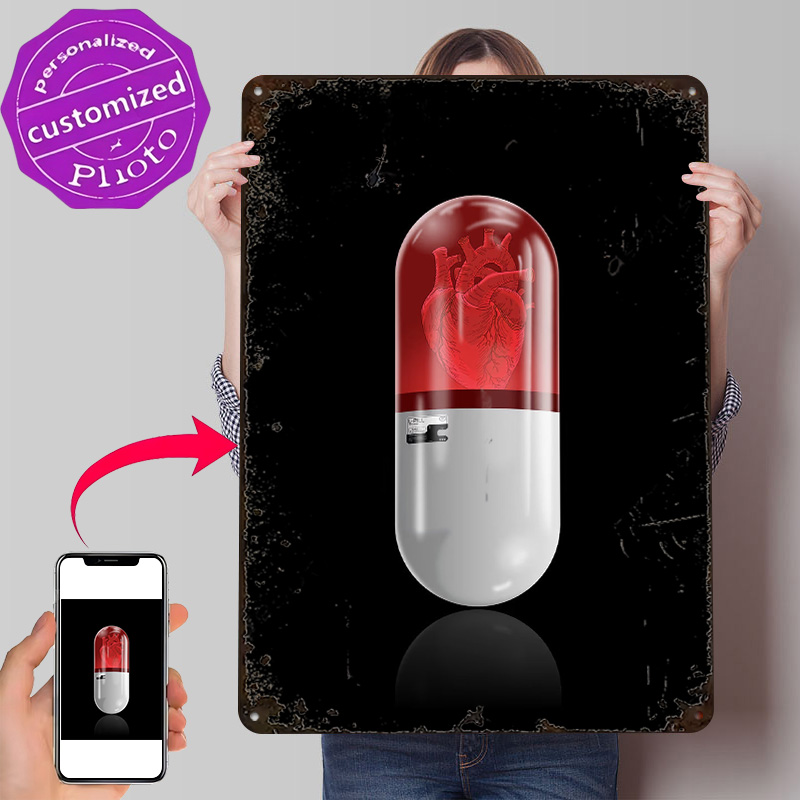 L Pill Poster Retro 3D Printed - Gaming Accessories Gifts For Men 评论和价格