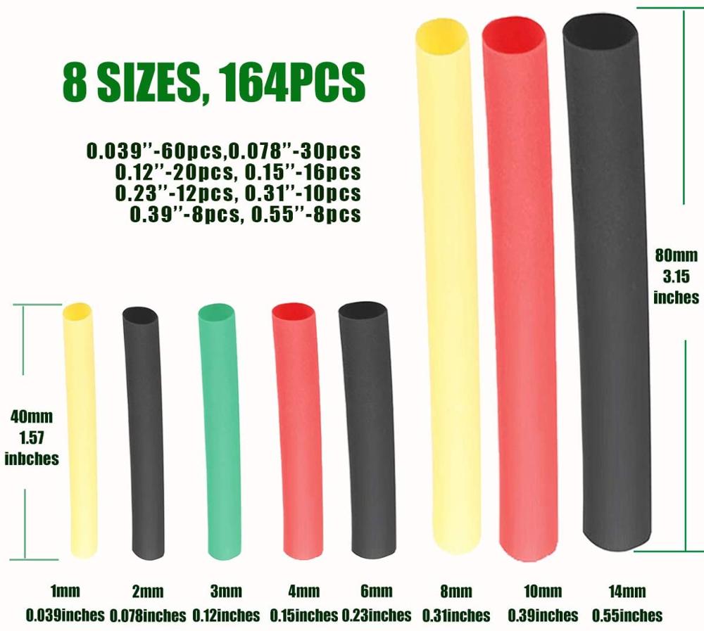164Pcs Set Wire Cable Insulate - Sleeved Cable Kit 评论和价格