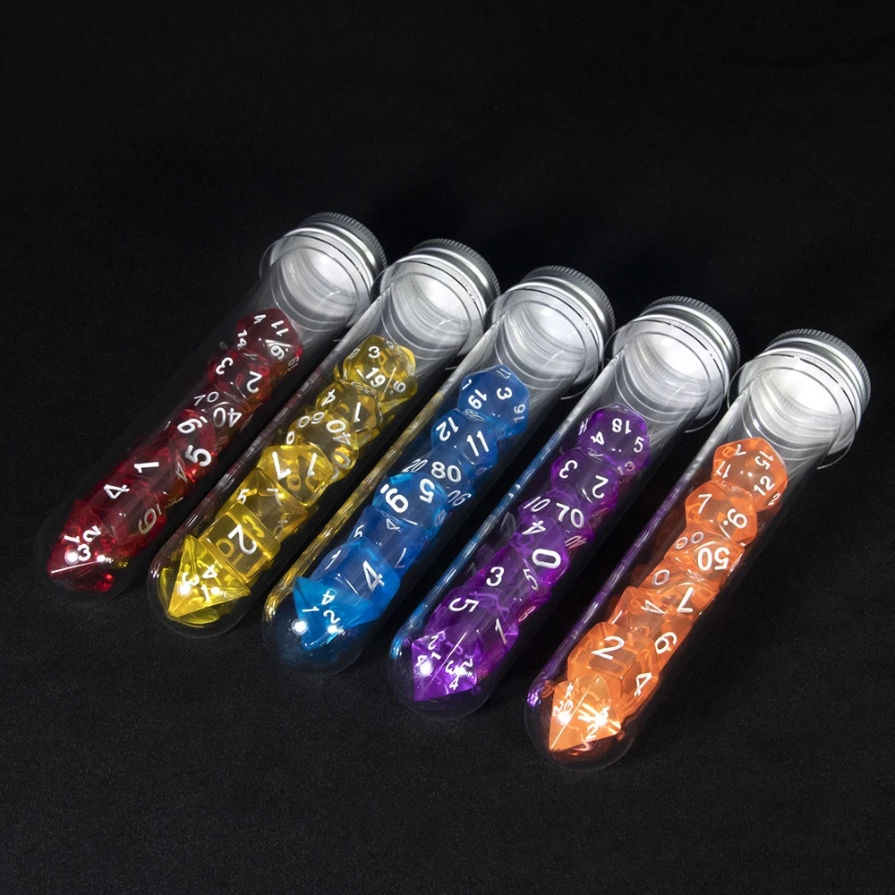 Transparent Polyhedral Dice Se - Youtube Gaming Accessories 评论和价格