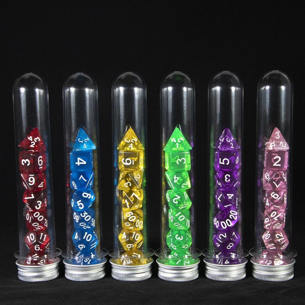 Transparent Polyhedral Dice Se - Youtube Gaming Accessories 评论和价格