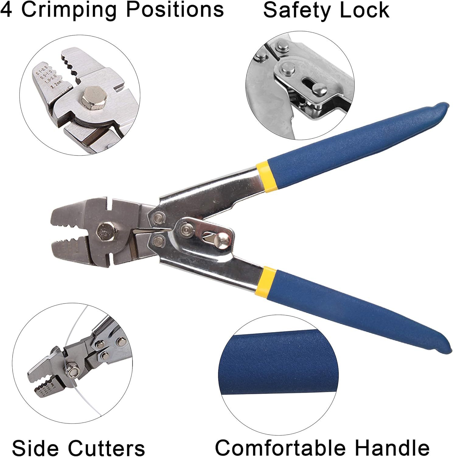 Wire Rope Crimping Pliers Alum - Sleeved Cable Kit 评论和价格
