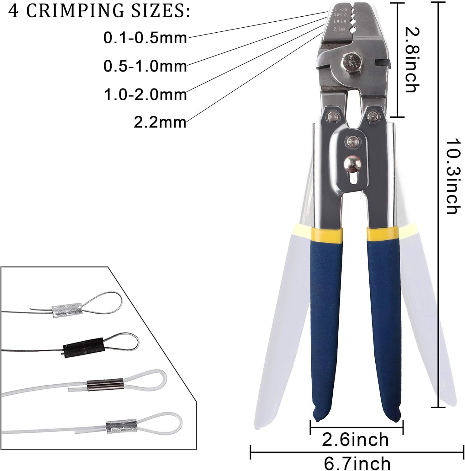 Wire Rope Crimping Pliers Alum - Sleeved Cable Kit 评论和价格