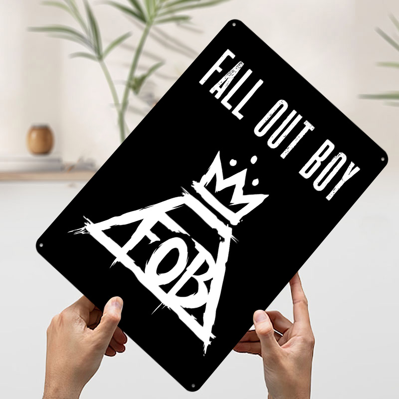 Fall Out Boy Tin Plaque Poster - Gaming Accessories Boys 评论和价格