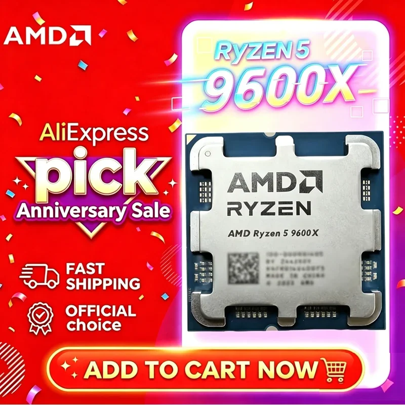 AMD Ryzen 5 9600X 100% AMD R5  - Amd Cpu Ryzen 5 评论和价格