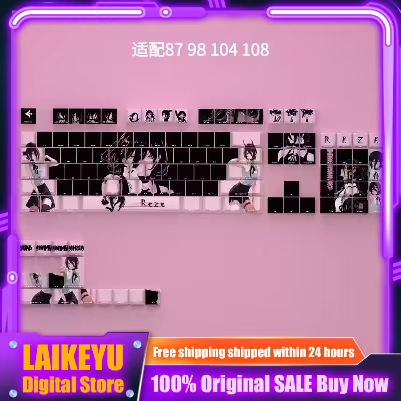 Chainsaw Man Lace Anime Keycap - Gaming Accessories Gifts For Men 评论和价格
