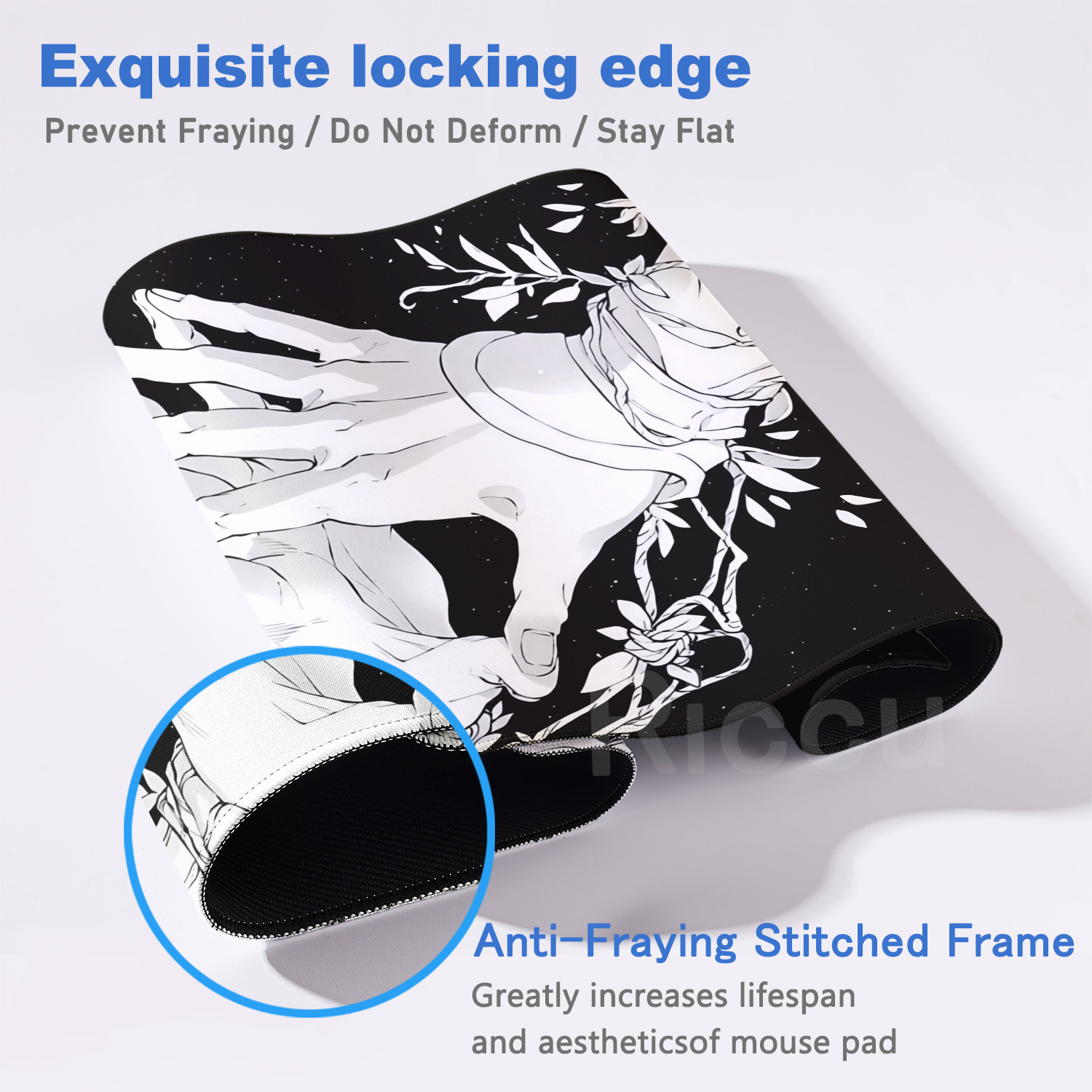 HD Large Black White XXL Gothi - Gaming Accessories For Pc Setup 评论和价格